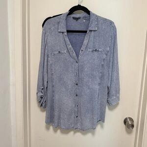 Button-Up Denim Shirt